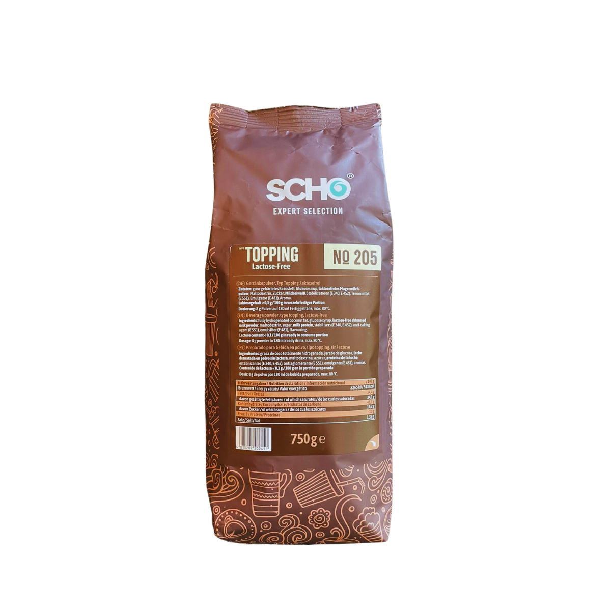 Leche Topping Sin Lactosa · Scho 750 g
